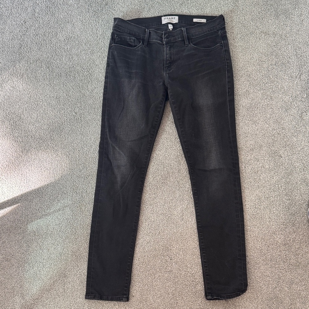 Frame Denim Women's Dark Gray Skinny Jeans